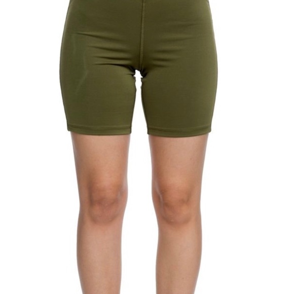 New Juicy Couture Sport Women's Bike Shorts Olive Small - Picture 6 of 7
